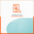 KAI Hanging Oval Planters For Home (Aqua - Set of 5)